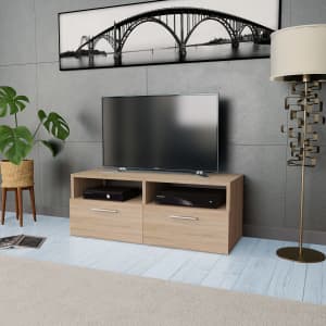 TV omarica inženirski les 95x35x36 cm hrast