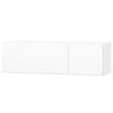 vidaXL TV-Schrank Spanplatte 120 x 40 x 34 cm Hochglanz Weiß