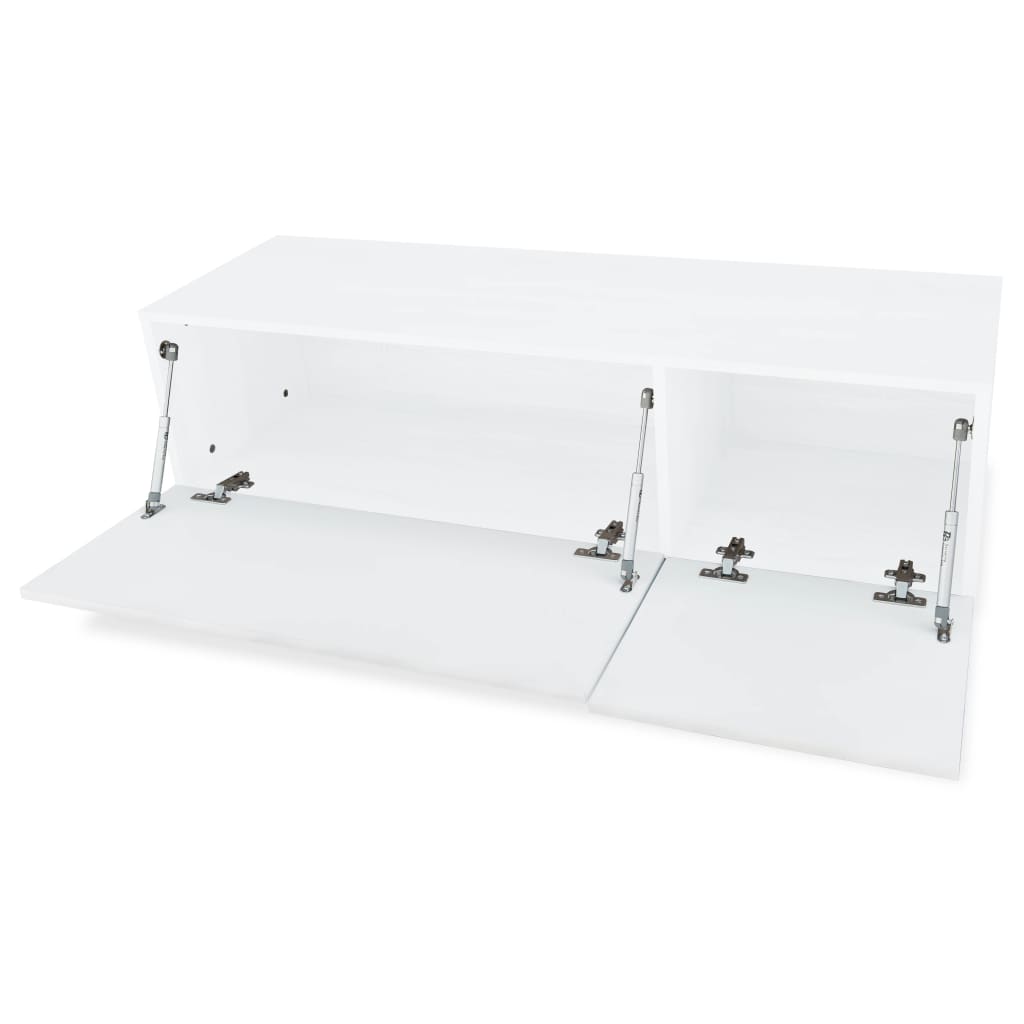 VidaXL - vidaXL Tv-kast 120x40x34 cm spaanplaat hoogglans wit