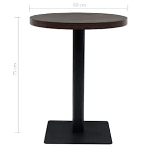 Bistro stůl MDF a ocel kulatý 60 x 75 cm - obrázek 6