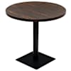 vidaXL &uuml;mmargune bistroolaud MDF ja teras 80 x 75 cm, hallikaspruun