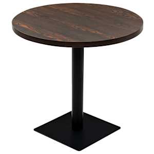Bistro stůl MDF a ocel kulatý 80 x 75 cm - obrázek 2