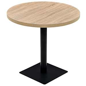 Bistro stůl MDF a ocel kulatý 80 x 75 cm - obrázek 2