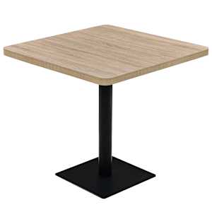 Bistro stolek MDF a ocel čtvercový 80 x 80 x 75 cm - obrázek 2