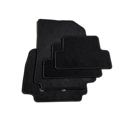 vidaXL Ensemble de tapis de voiture 4 pcs pour Renault Clio