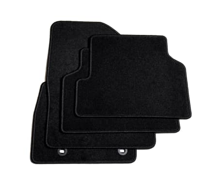 vidaXL Juego de alfombrillas para coche 4 piezas para Ford Focus II