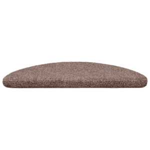 Schodové rohože samolepicí 15 ks 56 x 17 x 3 cm světle hnědé, půlkulaté - obrázek 4