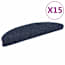  vidaXL 15 db kék öntapadós lépcsőszőnyeg 56x17x3 cm termék 2. képe