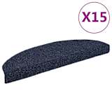 vidaXL selvklæbende trappemåtter 15 stk. nålenagle 65 x 21 x 4 cm blå