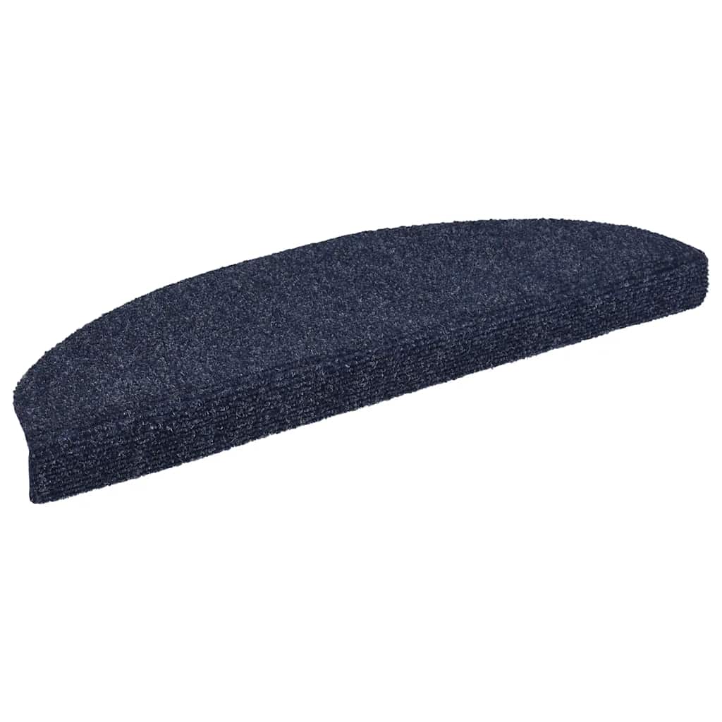 vidaXL Itsekiinnittyvät porrasmatot 15kpl neulahuopa 65x21x4cm sin.