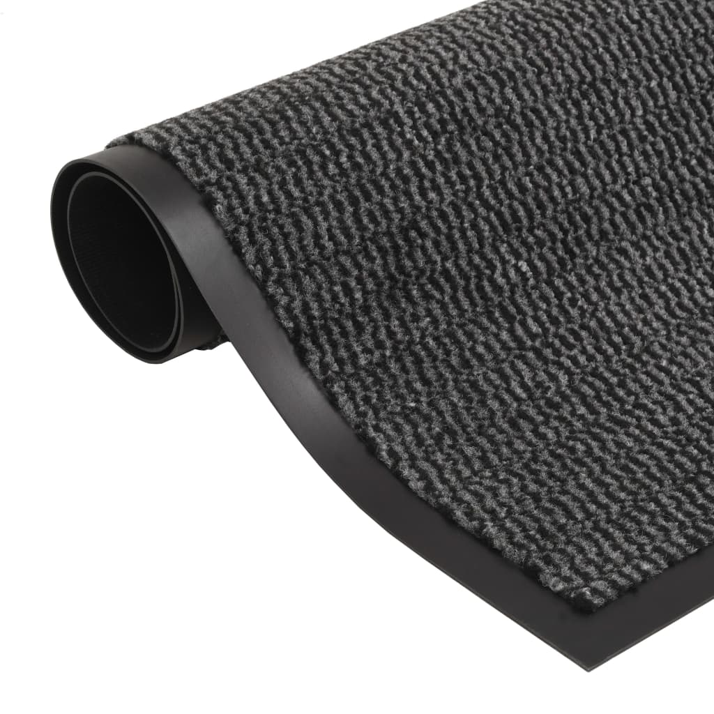 Négyszögletes szennyfogó szőnyeg 40 x 60 cm antracitszürke 