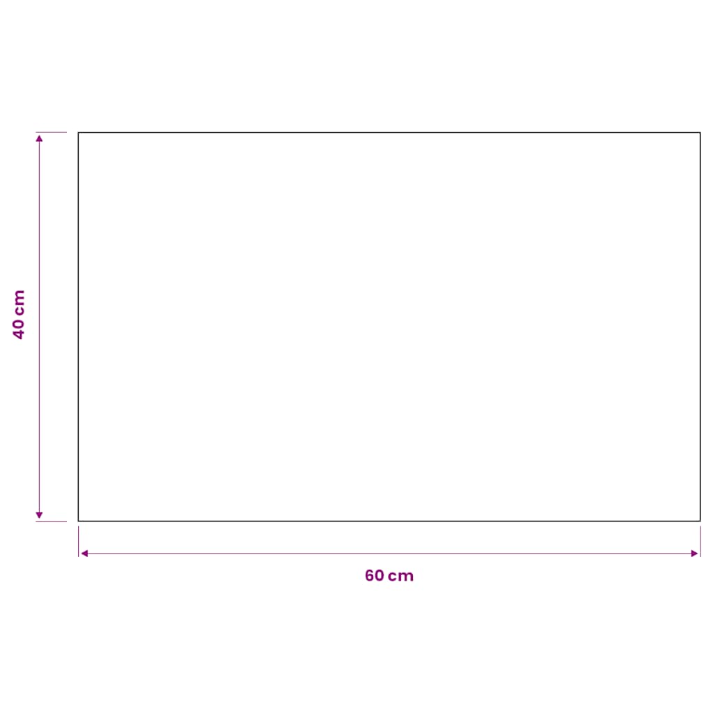 Protiprašni predpražnik pravokotni taftani 40x60 cm črn - slika 5