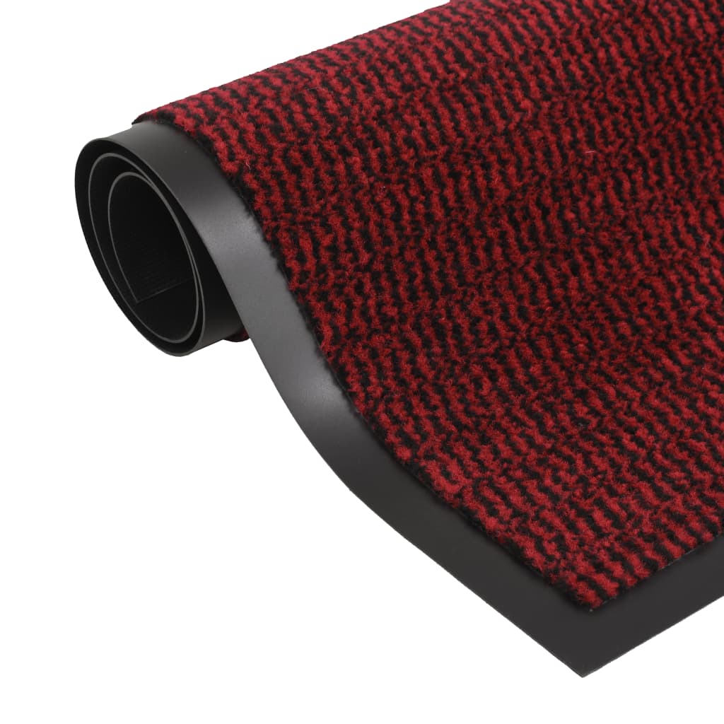 VIDAXL Droogloopmat rechthoekig getuft 40x60 cm rood online kopen