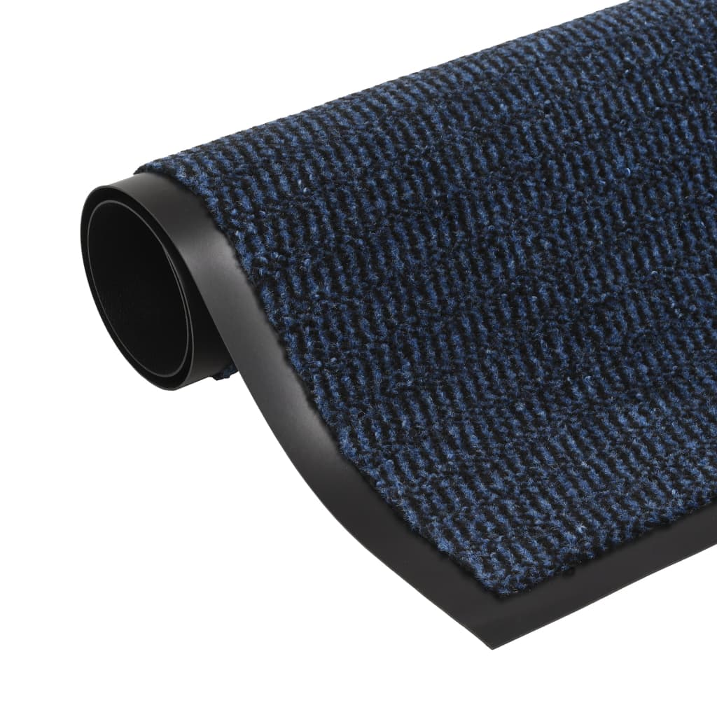 Négyszögletes szennyfogó szőnyeg 40 x 60 cm kék 