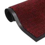 vidaXL Tapete controlo de pó retangular tufado 60x90 cm vermelho