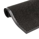 vidaXL Tapete controlo de pó retangular tufado 120x180 cm preto