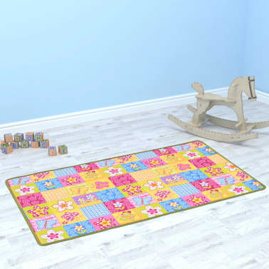 Vidaxl Play Mat Loop Pile 133x180 Cm Butterfly Pattern Vidaxl Co Uk