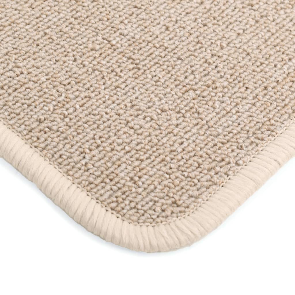 vidaXL Dygsniuotas kilimėlis, 120x180cm, smėlio spalvos
