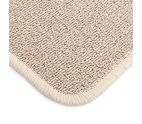 vidaXL Dygsniuotas kilimėlis, 160x230cm, smėlio spalvos