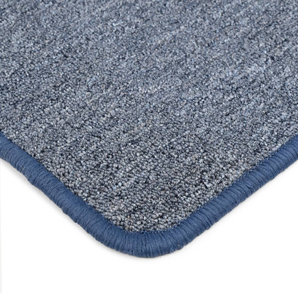 Kék tűzött szőnyeg 80 x 150 cm 