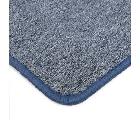 vidaXL Alfombra de nudo 160x230 cm azul