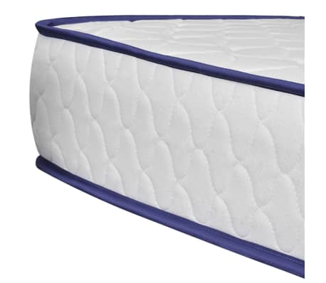 vidaXL Bed Mattress with Storage Gas Lift King Leather White | vidaXL