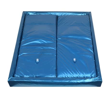vidaXL Wasserbettmatratzen-Set mit Einlage + Trennwand 180 x 200 cm F3