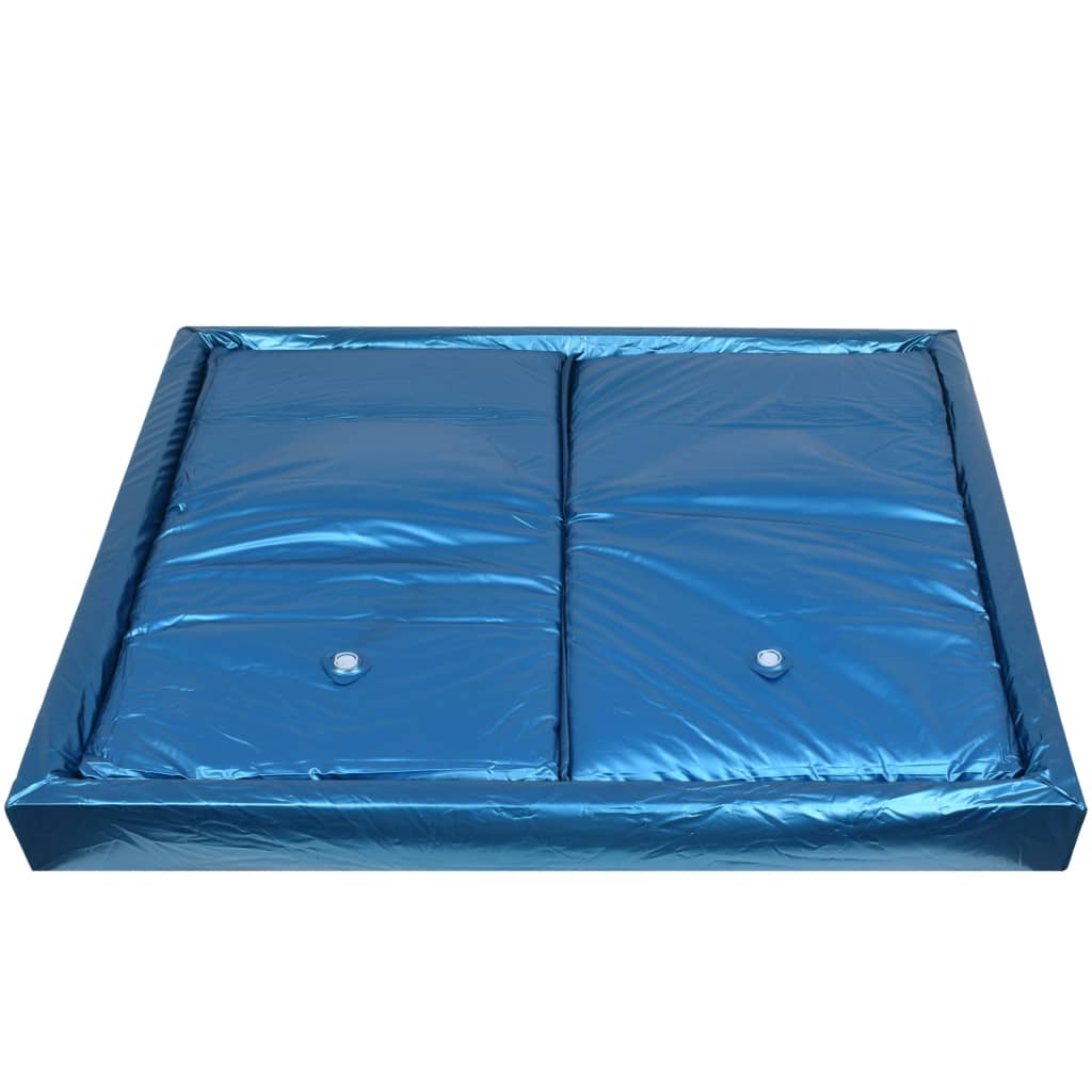 vidaXL Wasserbettmatratzen-Set mit Einlage + Trennwand 200 x 200 cm F3