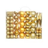 vidaXL Set Palline di Natale 113 pz 6 cm Oro