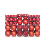 vidaXL Set Palline di Natale 100 pz 6 cm Rosse