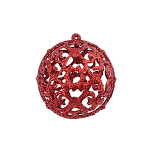 Sada vánočních baněk 100 kusů 3/4/6 cm červená - obrázek 3