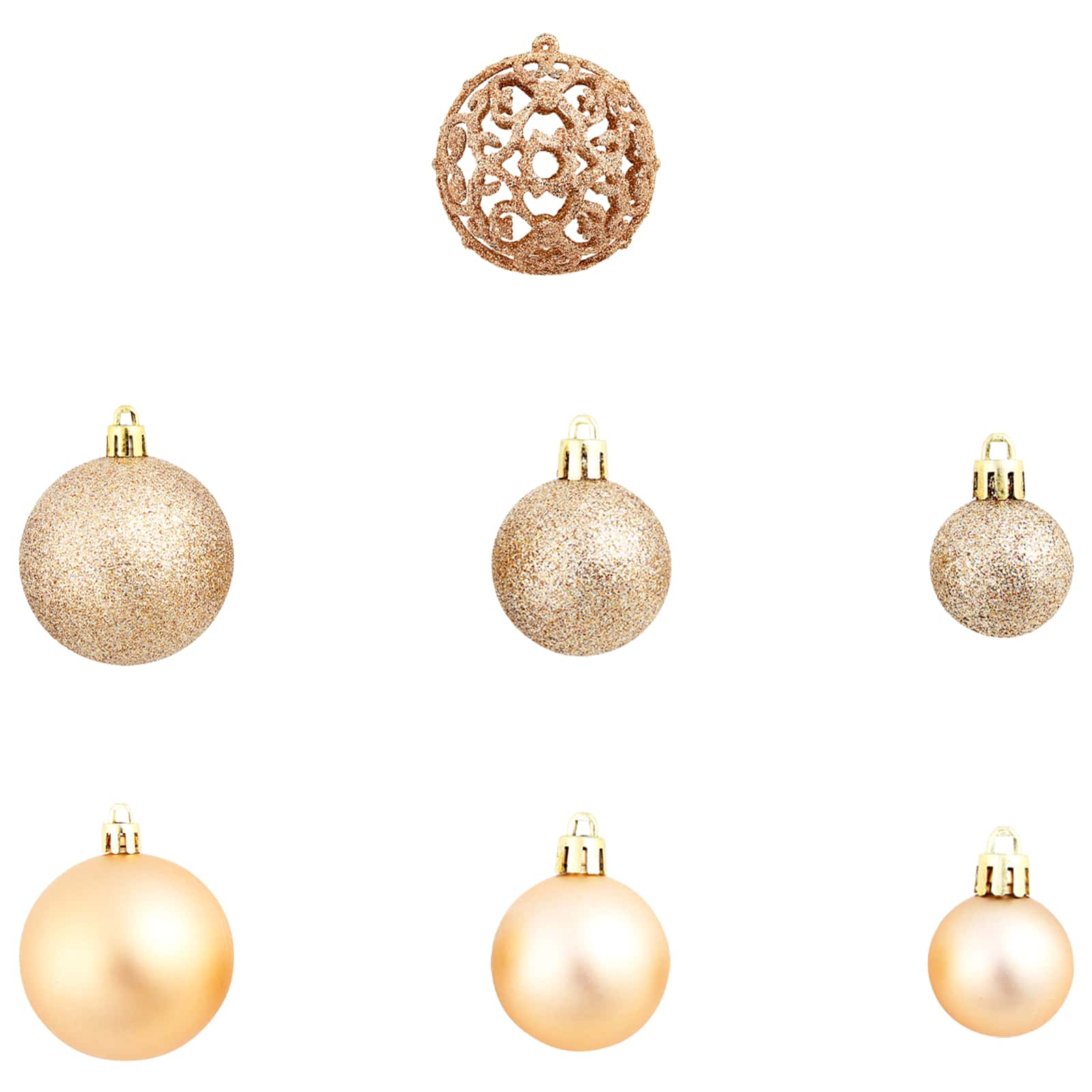 vidaXL 100-delige Kerstballenset 3/4/6 cm rose/goudkleurig, foto 4