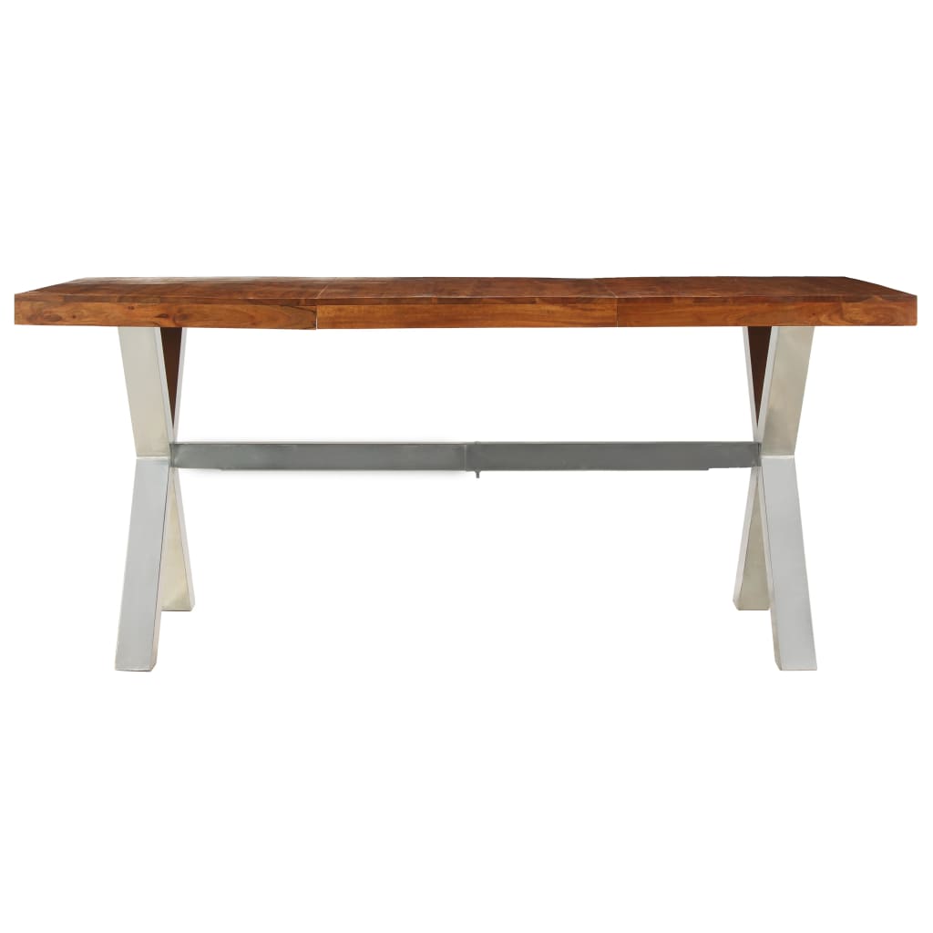 vidaXL Dining Table Solid Wood with Sheesham Finish 180x90x76 cm