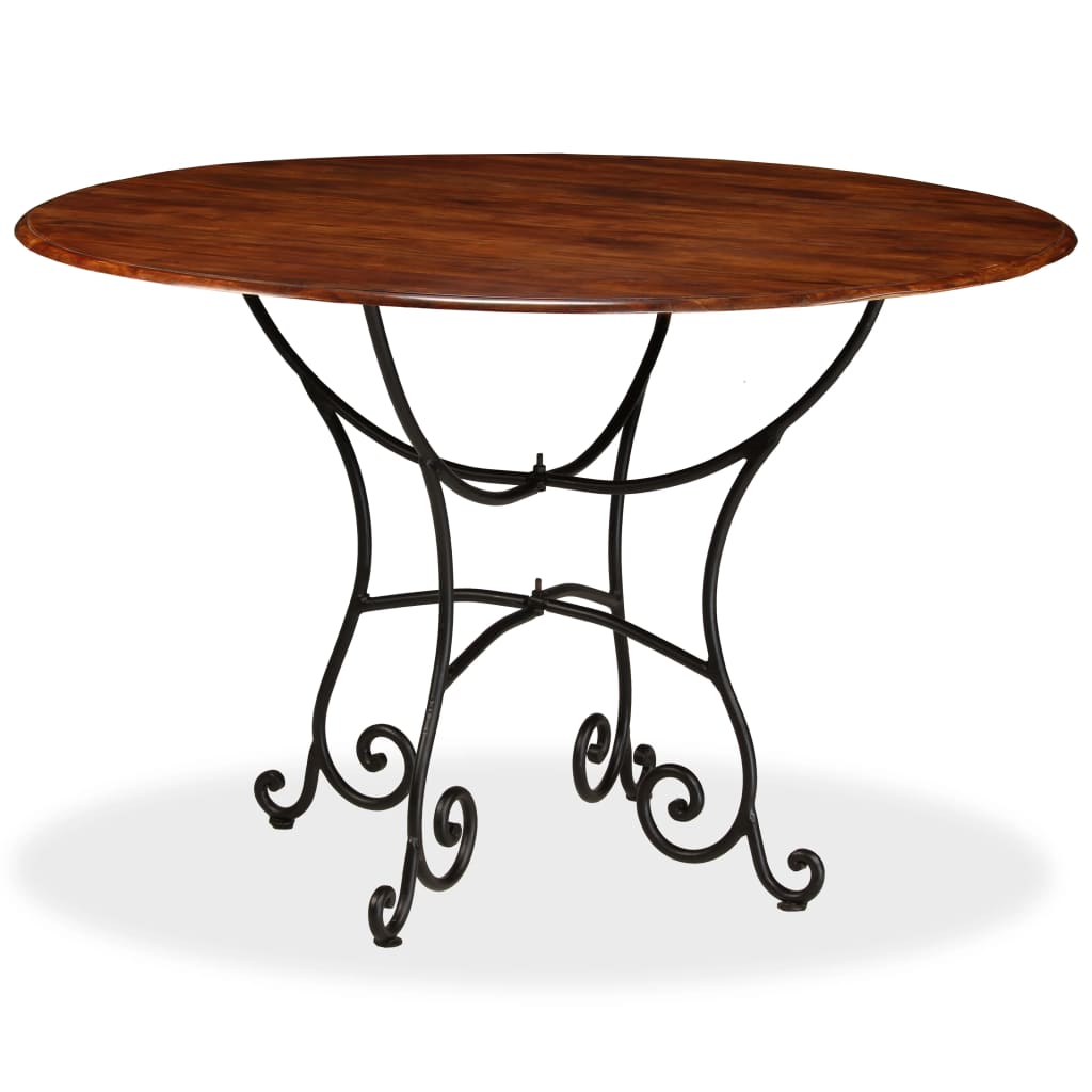 Image of vidaXL Dining Table Solid Acacia Wood with Honey Finish 120x76 cm