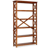 vidaXL Bibliothèque Bois massif d'acacia Finition Sesham 100x30x180 cm