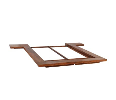 Vidaxl Solid Wood Sheesham Finish Japanese Style Futon Bed Frame Japanese Style Futon Bed Frame