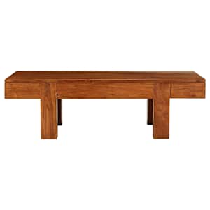 Konferenční stolek akácie s medovým povrchem 100 x 50 x 30 cm - obrázek 2