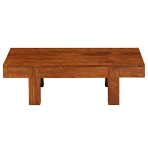 Konferenční stolek akácie s medovým povrchem 100 x 50 x 30 cm - obrázek 3