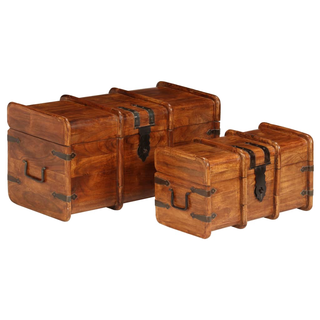 Set Forzieri 2 Pz In Legno Massello Di Acacia E Sheesham VidaXL 15 width=274