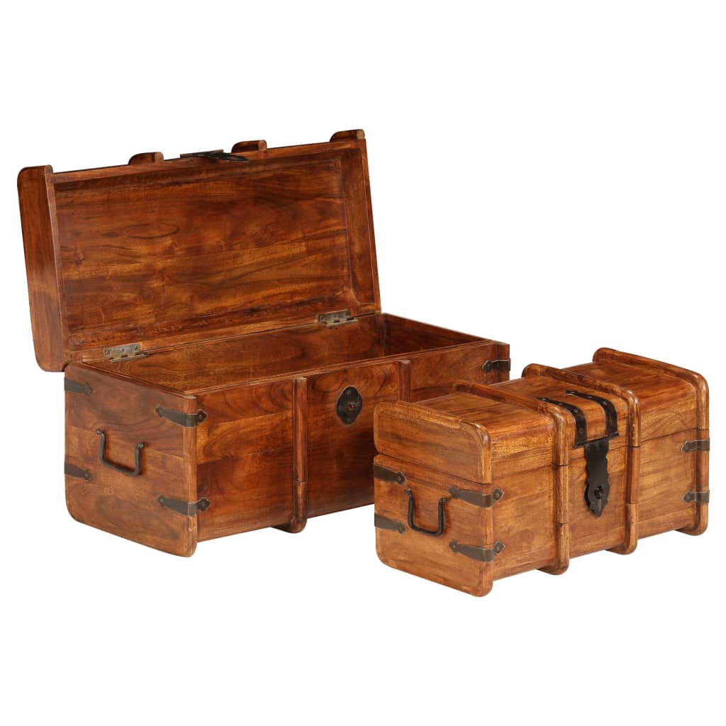 Set Forzieri 2 Pz In Legno Massello Di Acacia E Sheesham VidaXL 18 width=274