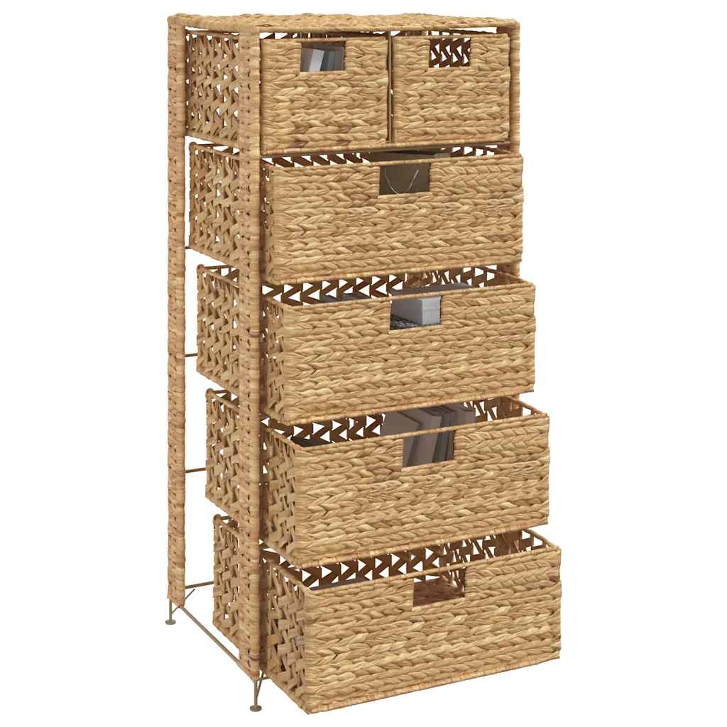 

vidaXL Opbergset met 6 manden 47x37x100 cm waterhyacint