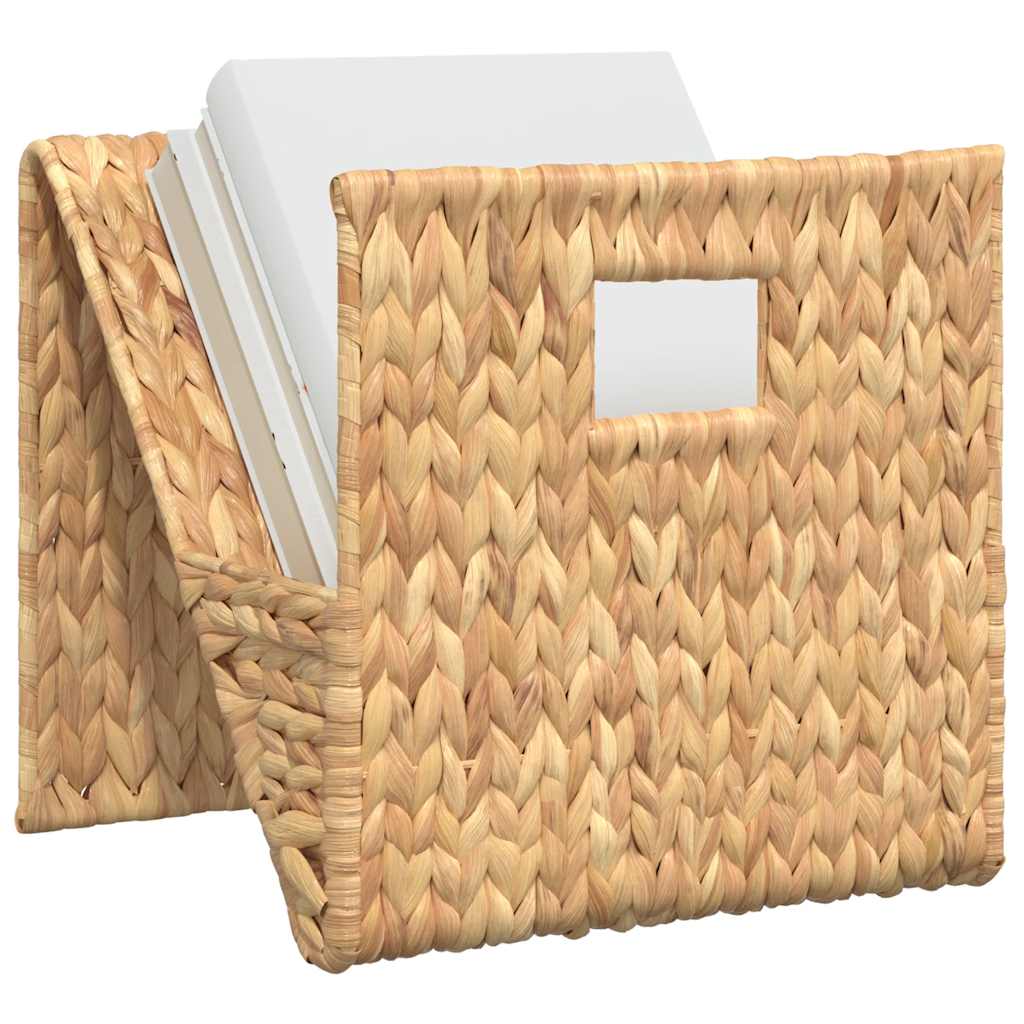 vidaXL Tijdschrifthouder 31x31x31 cm waterhyacint afbeelding
