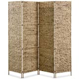 vidaXL 4-teiliger Paravent 160 x 160 cm Wasserhyazinthe