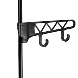 Stojan na oblečení ocel a netkaná textilie 55x28,5x175 cm černý - obrázek 4