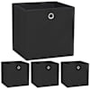 vidaXL mittekootud kangast hoiukastid 4 tk 32 x 32 x 32 cm must