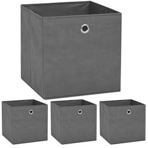 vidaXL mittekootud kangast hoiukastid 4 tk 32 x 32 x 32 cm hall