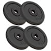 vidaXL kangi kettad, 4 tk, 4x5 kg, malm