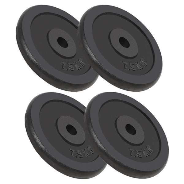 vidaXL kangi kettad, 4 tk, 4x7,5 kg, malm