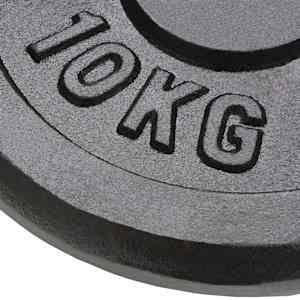 Uteži 2 kosa 2x10 kg lito železo - slika 3