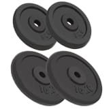 vidaXL kangi kettad, 4 tk, 2 x 10 kg + 2 x 5 kg, malm